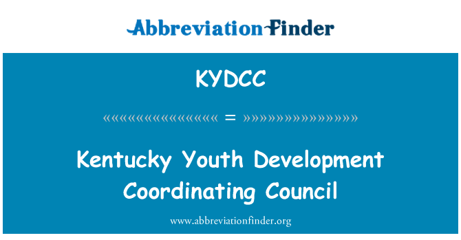 KYDCC: Kentucky żgħażagħ żvilupp kordinazzjoni tal-Kunsill