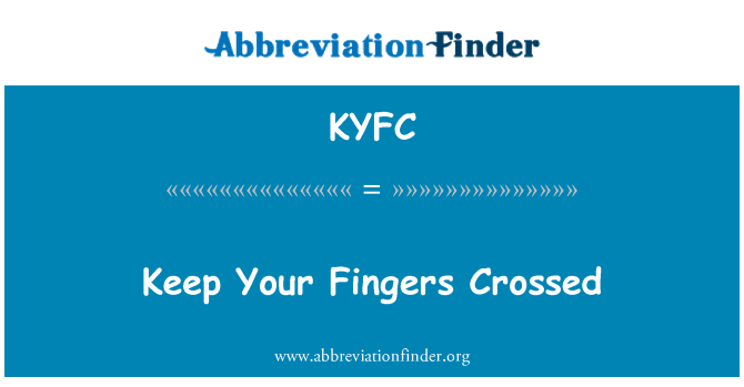KYFC: Kenbe dwèt ou travèse