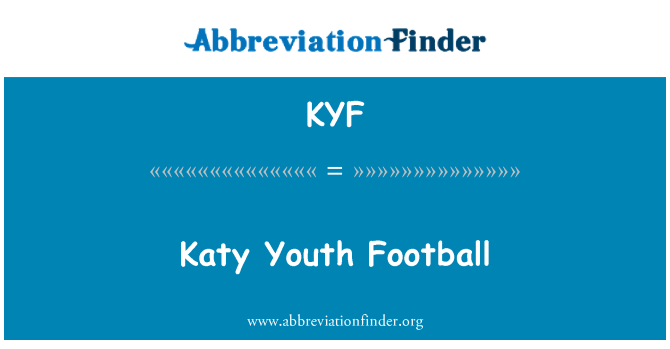 KYF: कैटी युवा फुटबॉल