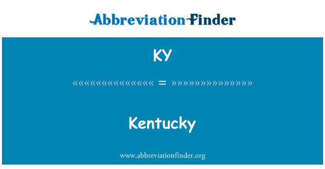 KY: Kentucky