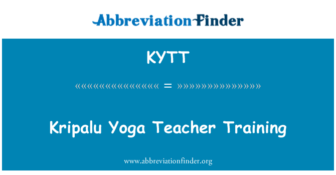 KYTT: Kripalu Yoga giáo viên đào tạo