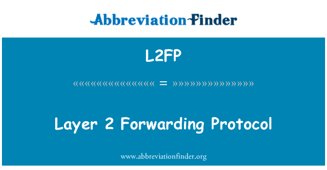 L2FP: Layer 2 Forwarding protokol