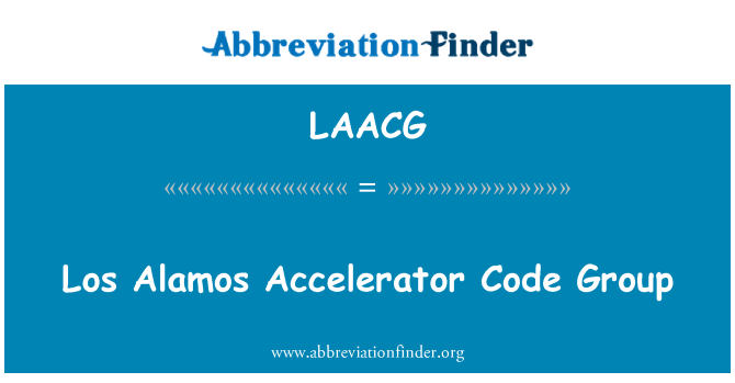 LAACG: Los Alamos pedal akseleratè kòd gwoup