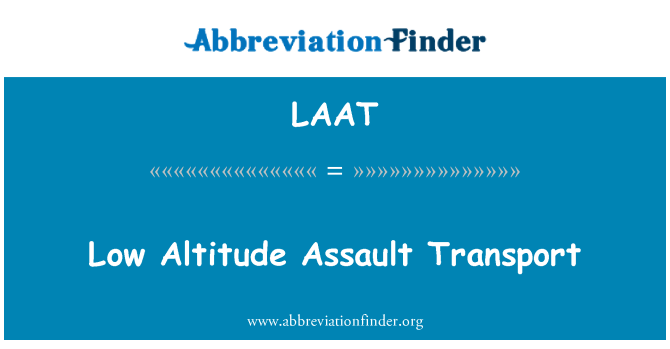 LAAT: Transpò atak altitid trè ba