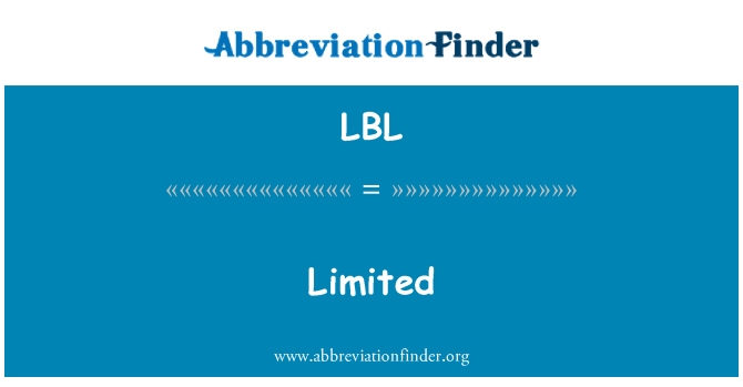 LBL: Limitada