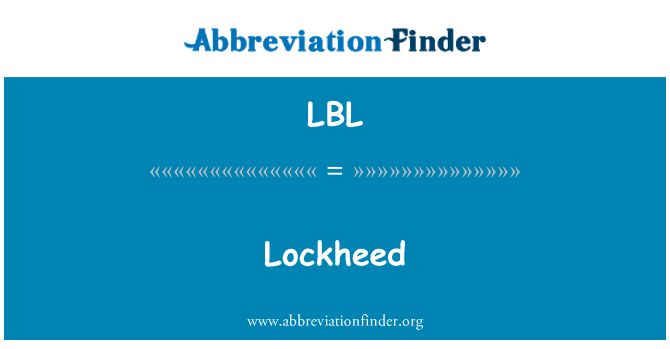 LBL: Lockheed