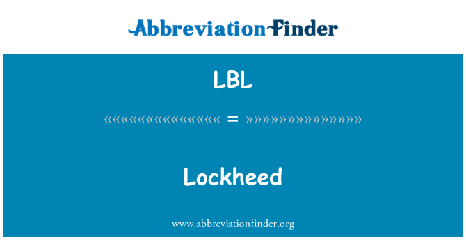 LBL: Lockheed