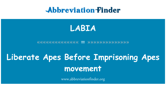 LABIA: ปลดปล่อยลิงก่อน Imprisoning ลิงเคลื่อนไหว