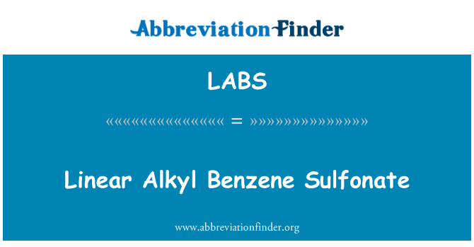 LABS: Lineárne benzén sulfonát