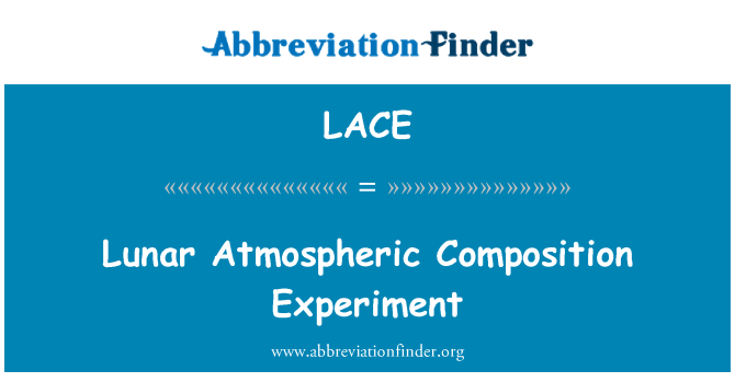 LACE: Lunární složení atmosféry Experiment