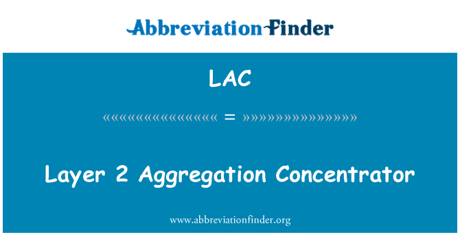 LAC: Layer 2 Aggregation Concentrator