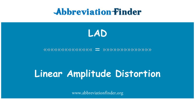 LAD: Lineární amplitudové zkreslení