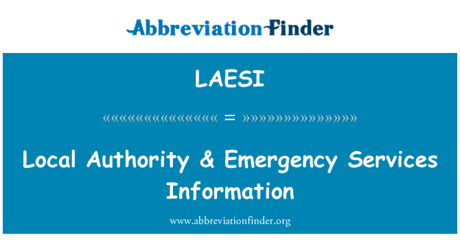 LAESI: Gemeindeverwaltung & Notdienste Informationen