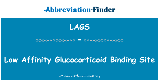 LAGS: Kote ki gen faible dispozisyon Glucocorticoid Liaison