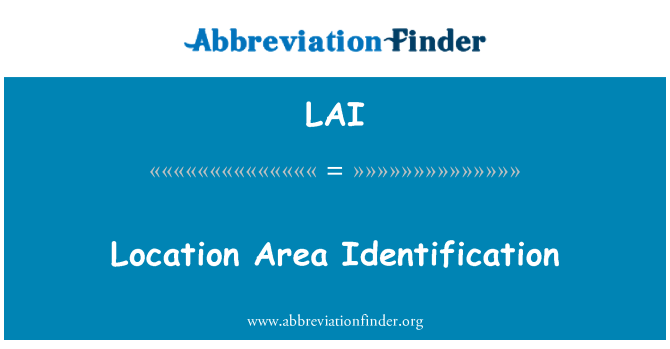 LAI: Identificação de área local