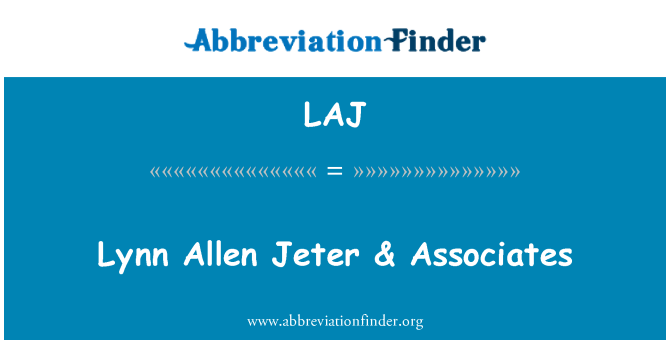 LAJ: लिन एलन Jeter & एसोसिएट्स