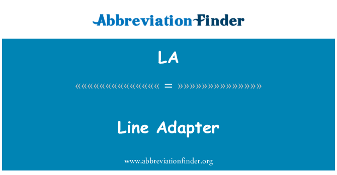 LA: Adaptador de línia