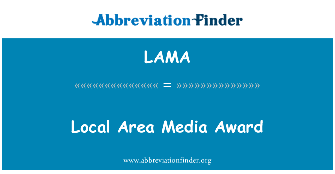 LAMA: 當地媒體獎