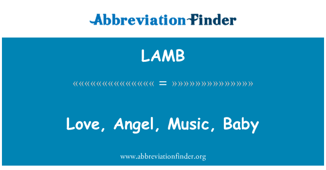 LAMB: Armastus, ingel, muusika, Baby