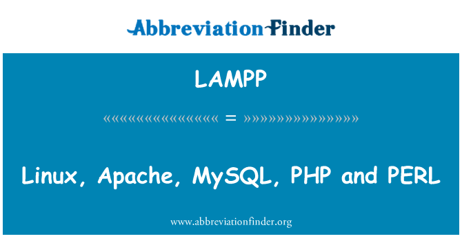 LAMPP: Linux, Apache, MySQL, PHP a PERL