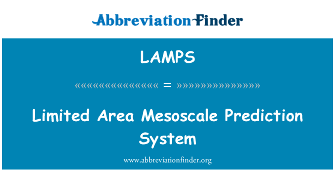LAMPS: Terbatas daerah Mesoscale prediksi sistem