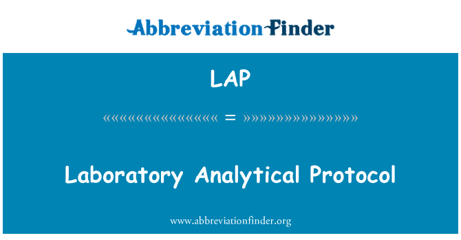 LAP: Laboratoriet analytisk protokollen