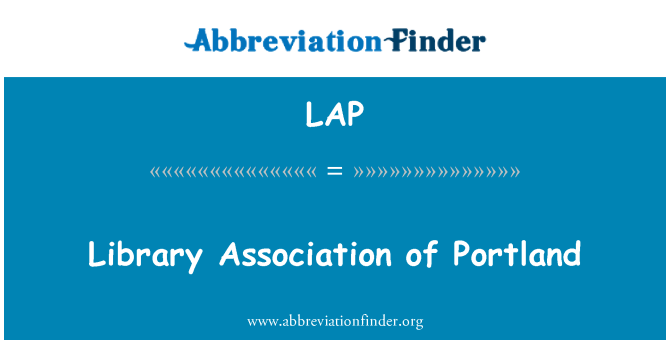 LAP: Library Association of Portland