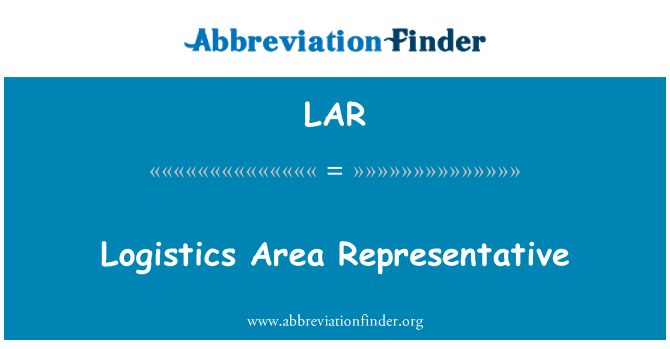 LAR: Logistik området representant