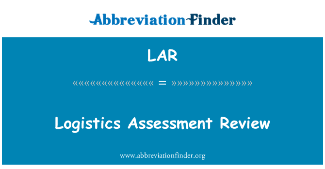 LAR: Logistik penilaian Review