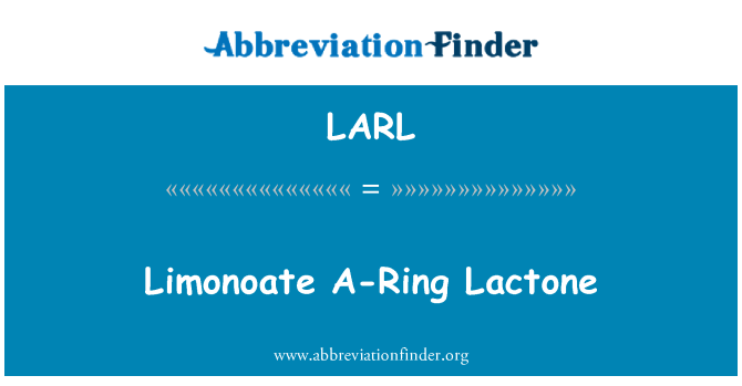 LARL: Limonoate-prsten laktona