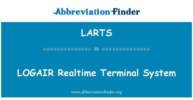 LARTS: LOGAIR sistema de Terminal en temps real