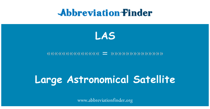 LAS: Velké astronomický satelit