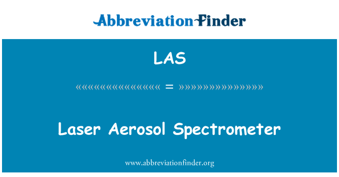 LAS: Spectrometru de aerosoli cu laser