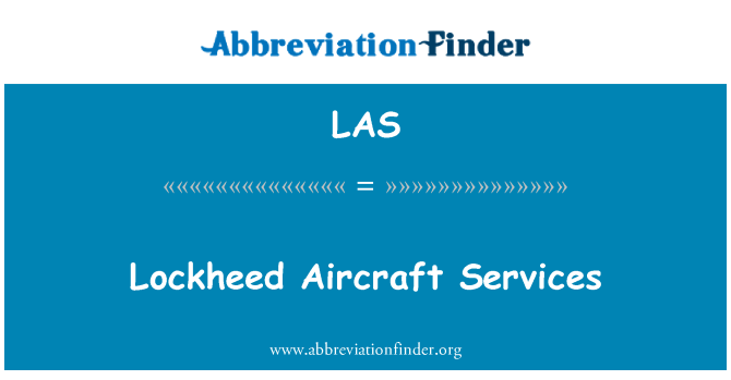 LAS: लॉकहीड विमान सेवाएं