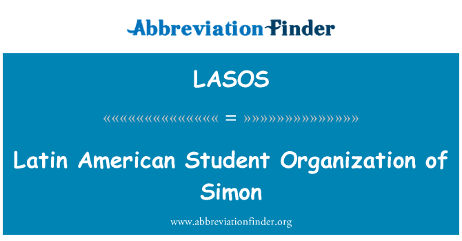 LASOS: Latin American Student Organization of Simon