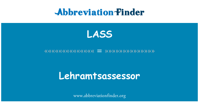 LASS: Lehramtsassessor