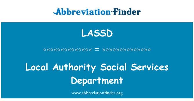 LASSD: Dipartiment tas-servizzi lokali awtorità soċjali