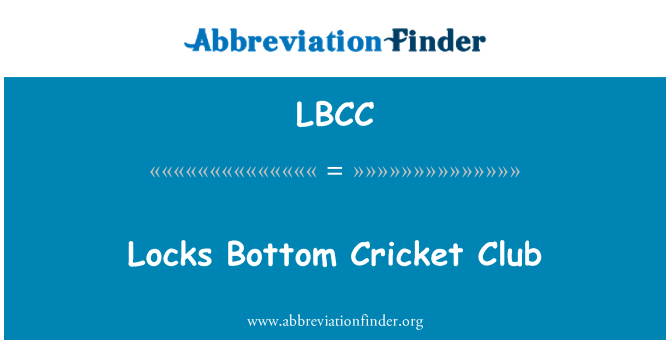 LBCC: Blocca il fondo Cricket Club