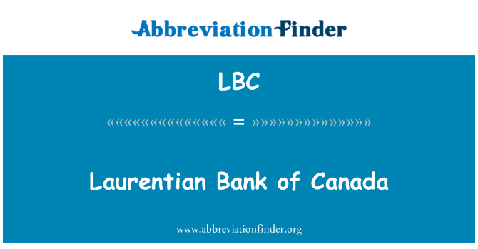 LBC: Laurentian Bank Kanada