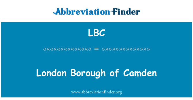 LBC: London Borough Camden