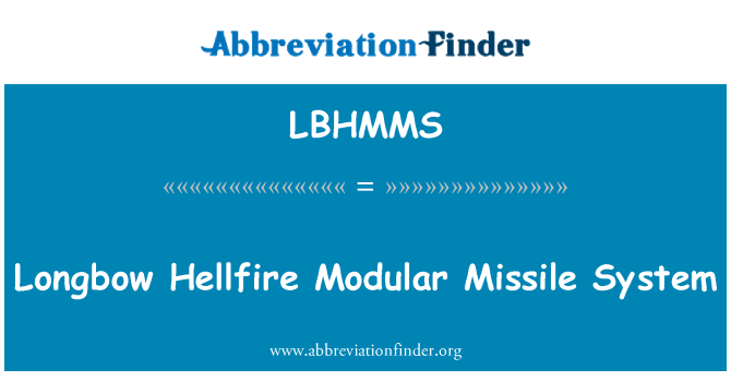 LBHMMS: Longbow Hellfire Modular missilsystem