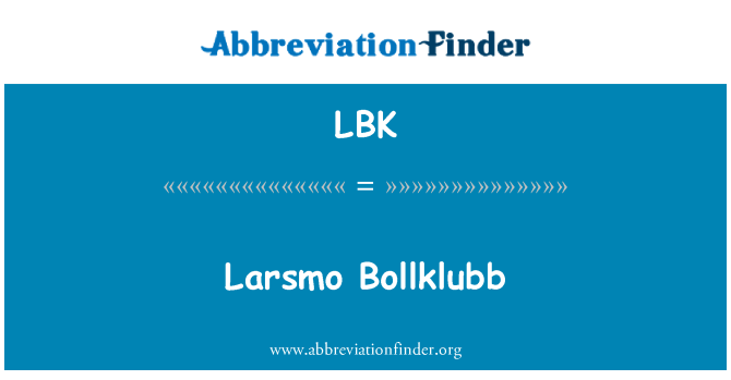 LBK: Luoto Bollklubb