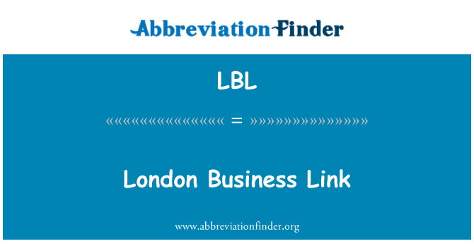 LBL: เชื่อมโยงธุรกิจลอนดอน