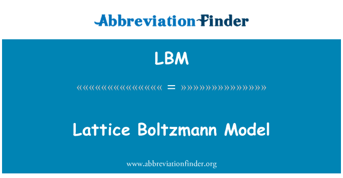 LBM: Kafes Boltzmann modeli