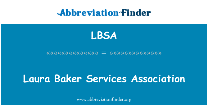 LBSA: Laura Baker Services Association