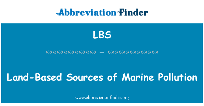 LBS: Land gebaseerde bronnen van verontreiniging van
