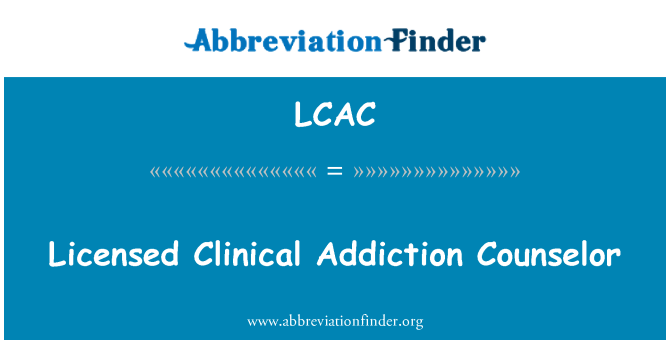 LCAC: Licenza dipendenza clinica Counselor