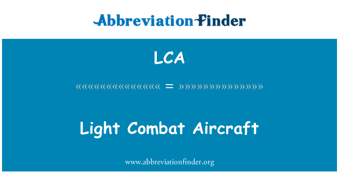 LCA: Ελαφριά αεροσκάφη αγώνα