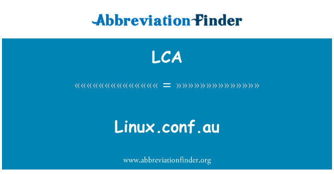 LCA: Linux.conf.au