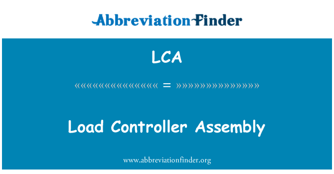 LCA: Ielādēt montāžu Controller